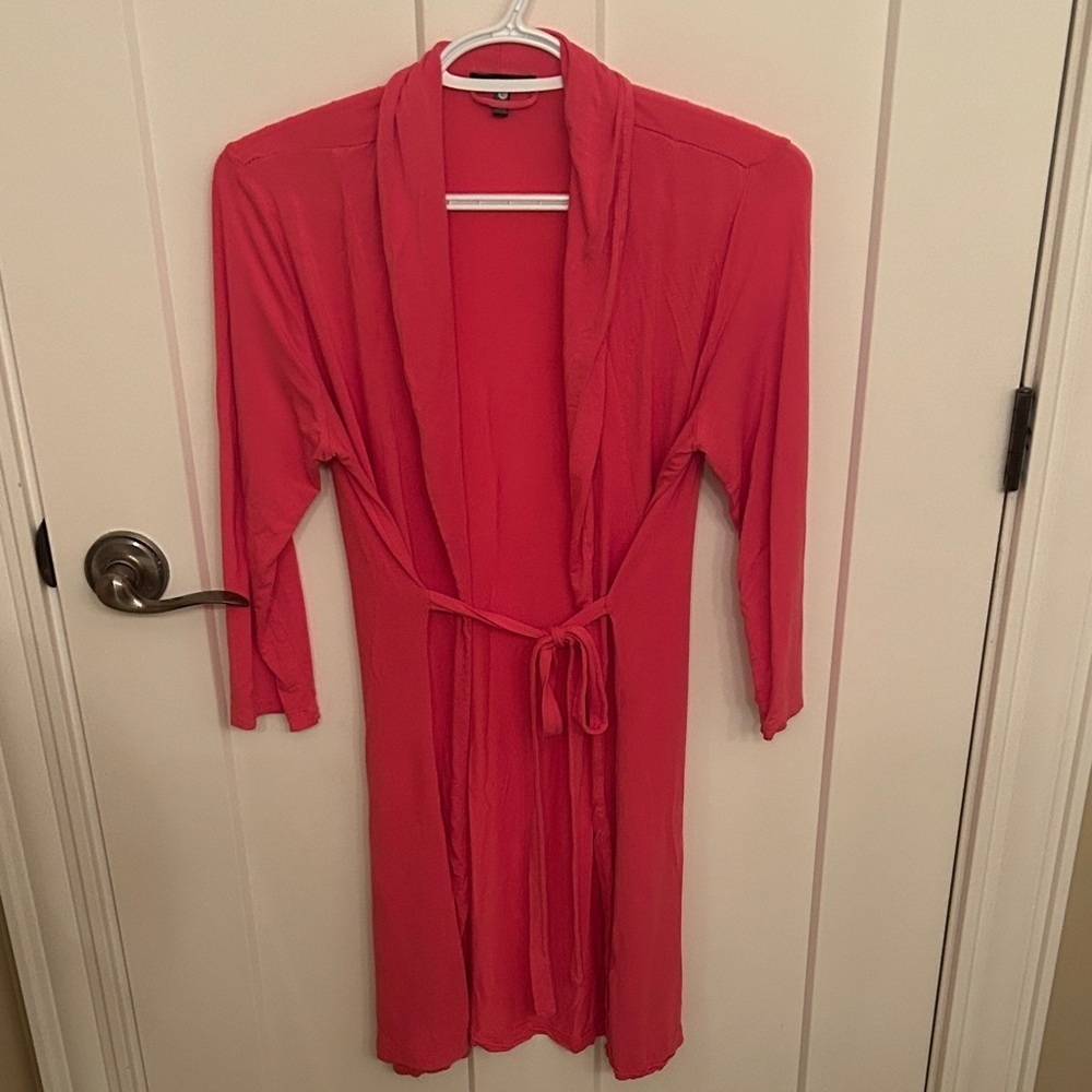 Elegant Coral Women's Robe by Tart Intimates, size L